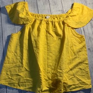 j crew top adjustable open neck EUC